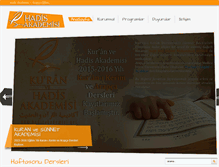 Tablet Screenshot of hadisakademisi.net